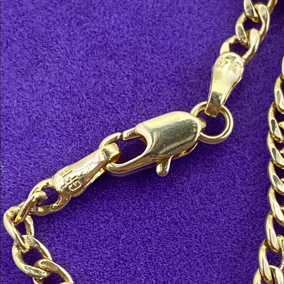💛 Elegant 18k Gold Filled Curb Chain Necklace - Picture 5 of 6